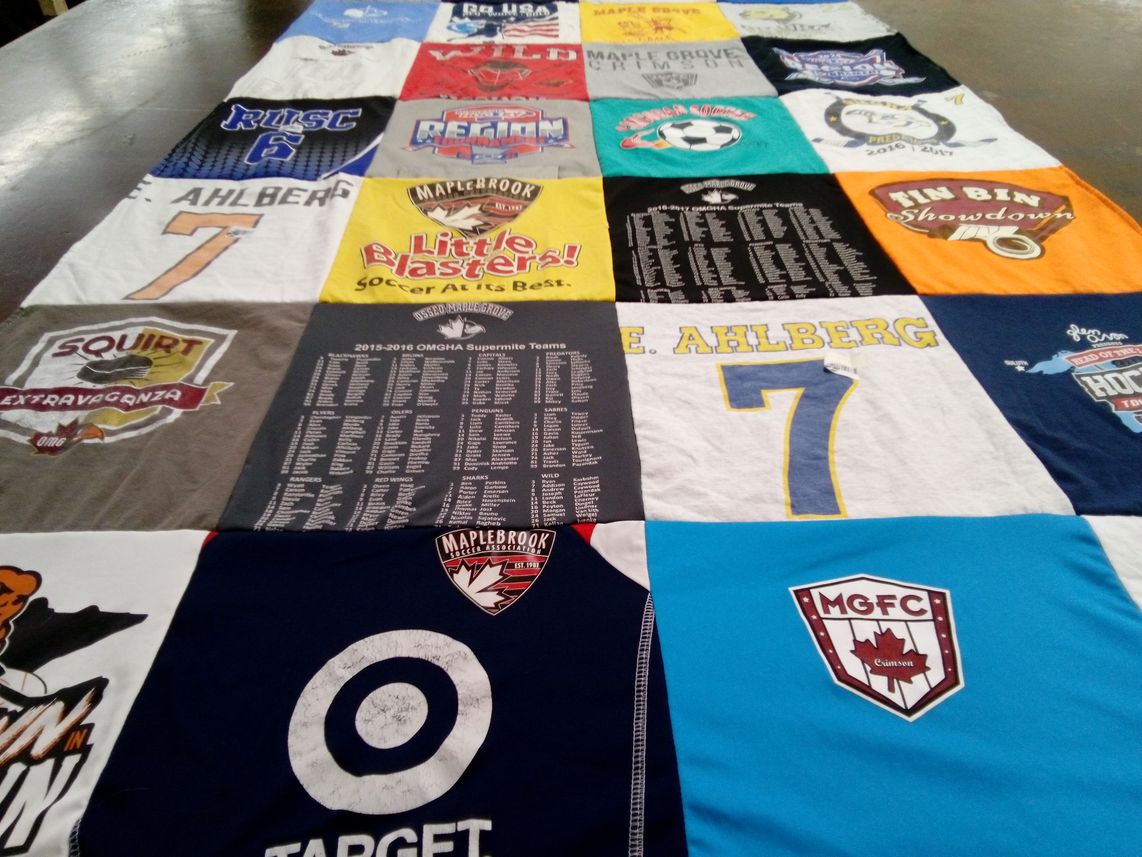 T-shirt quilt featuring maplebrook soccer club by Sarah from MN