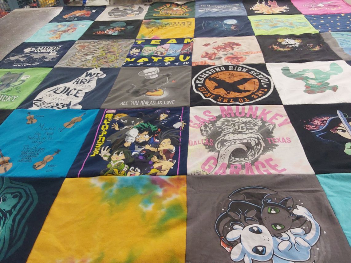 T-shirt quilt from karasuno high school by Krystal from AZ