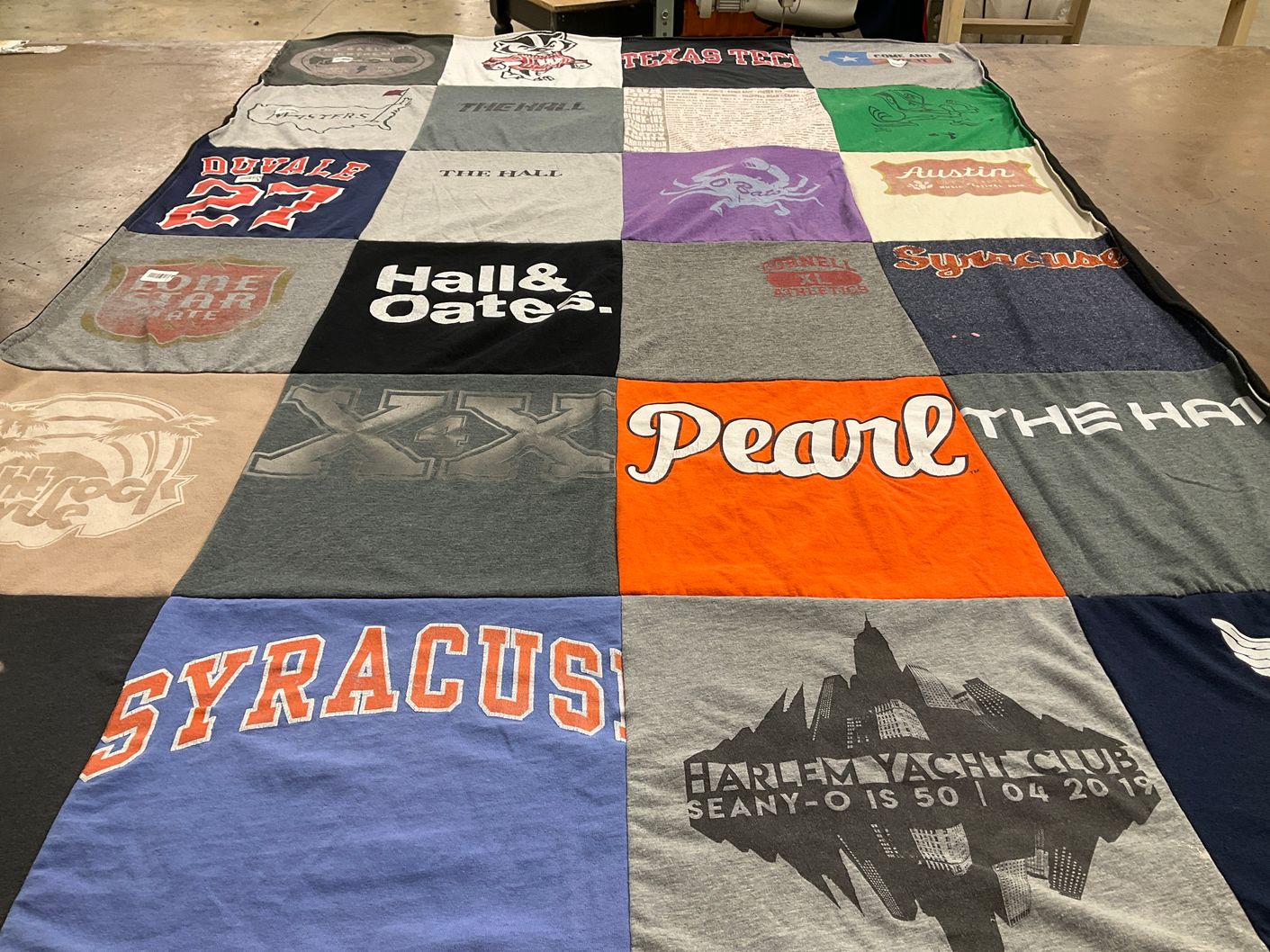 T-shirt quilt featuring texas tech university by Terence from TX