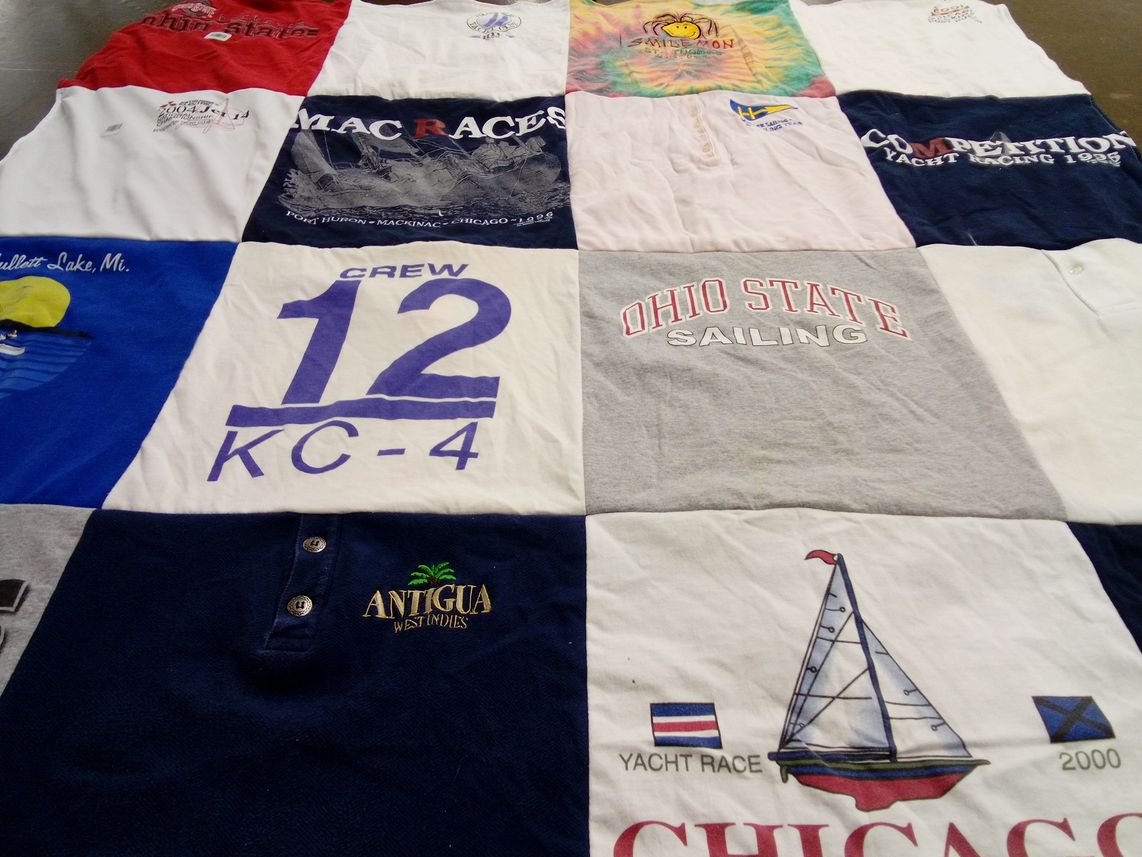 T-shirt quilt from ohio state university by Linda from OH