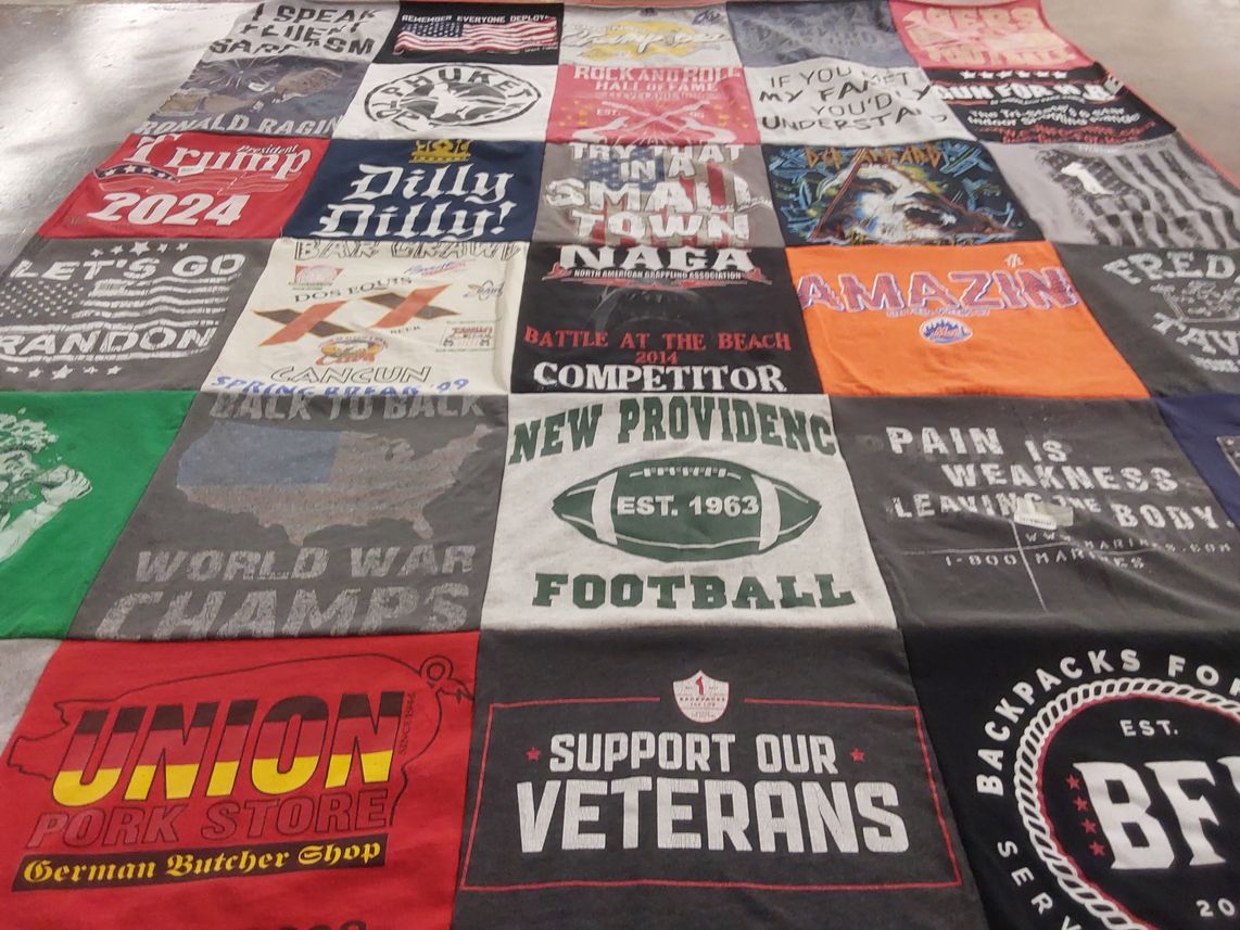 T-shirt quilt from new providence football by Steven from NJ