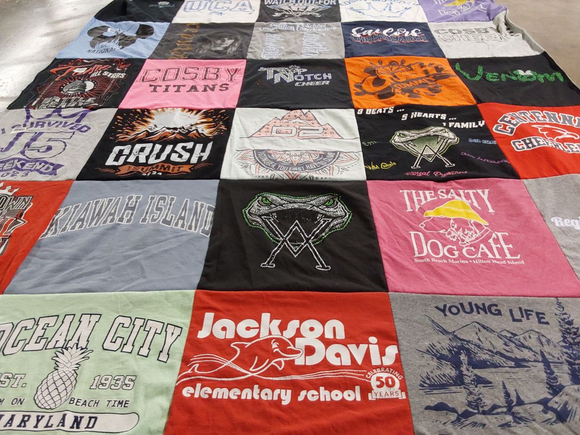 T-shirt quilt featuring cosby titans by Lana from FL