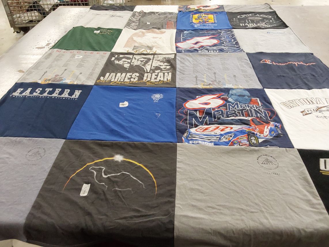 T-shirt quilt from eastern illinois university by Amy from IL