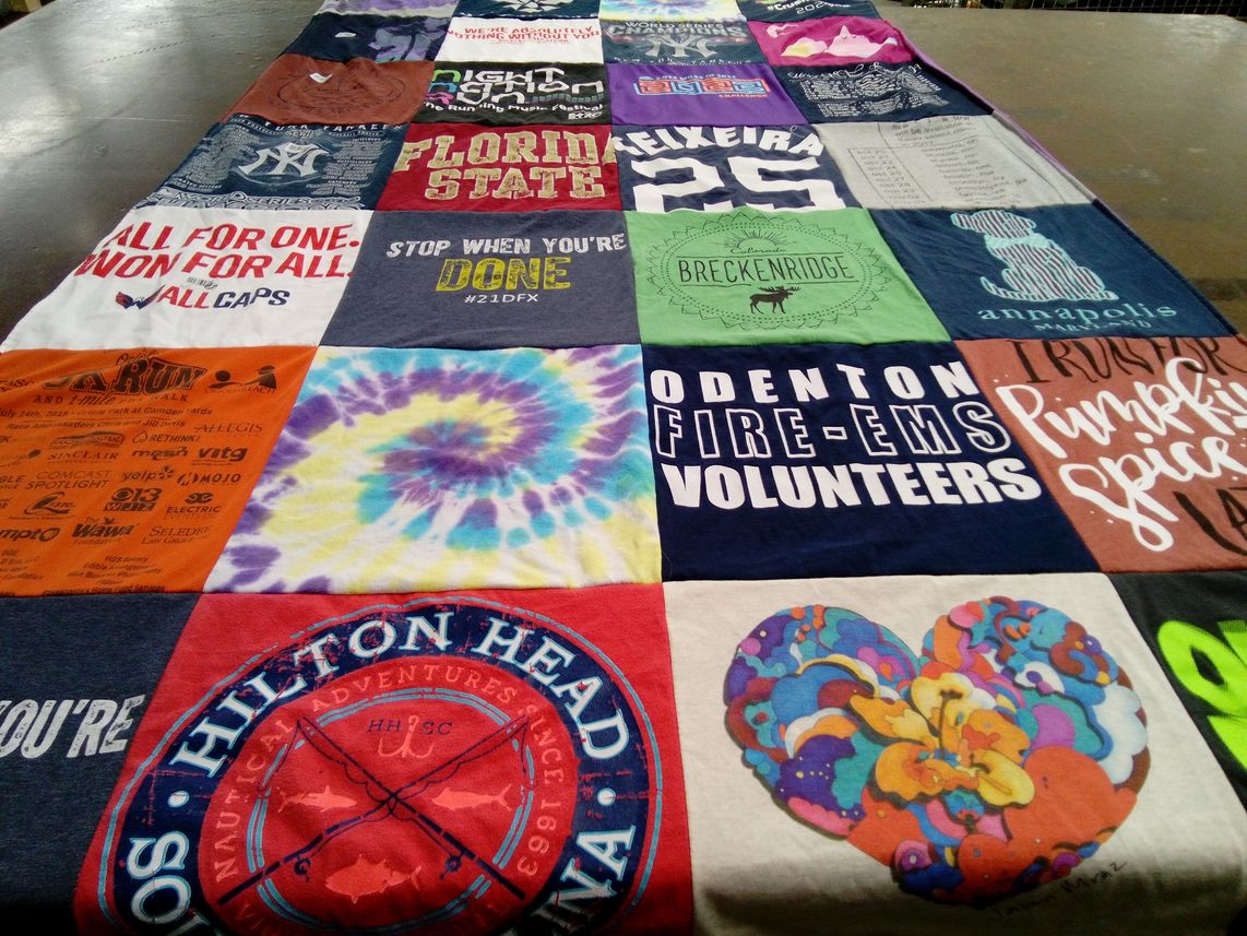 T-shirt quilt from florida state university by Kayla from VA