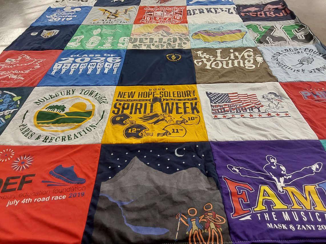 T-shirt quilt from solebury township by Casey from PA