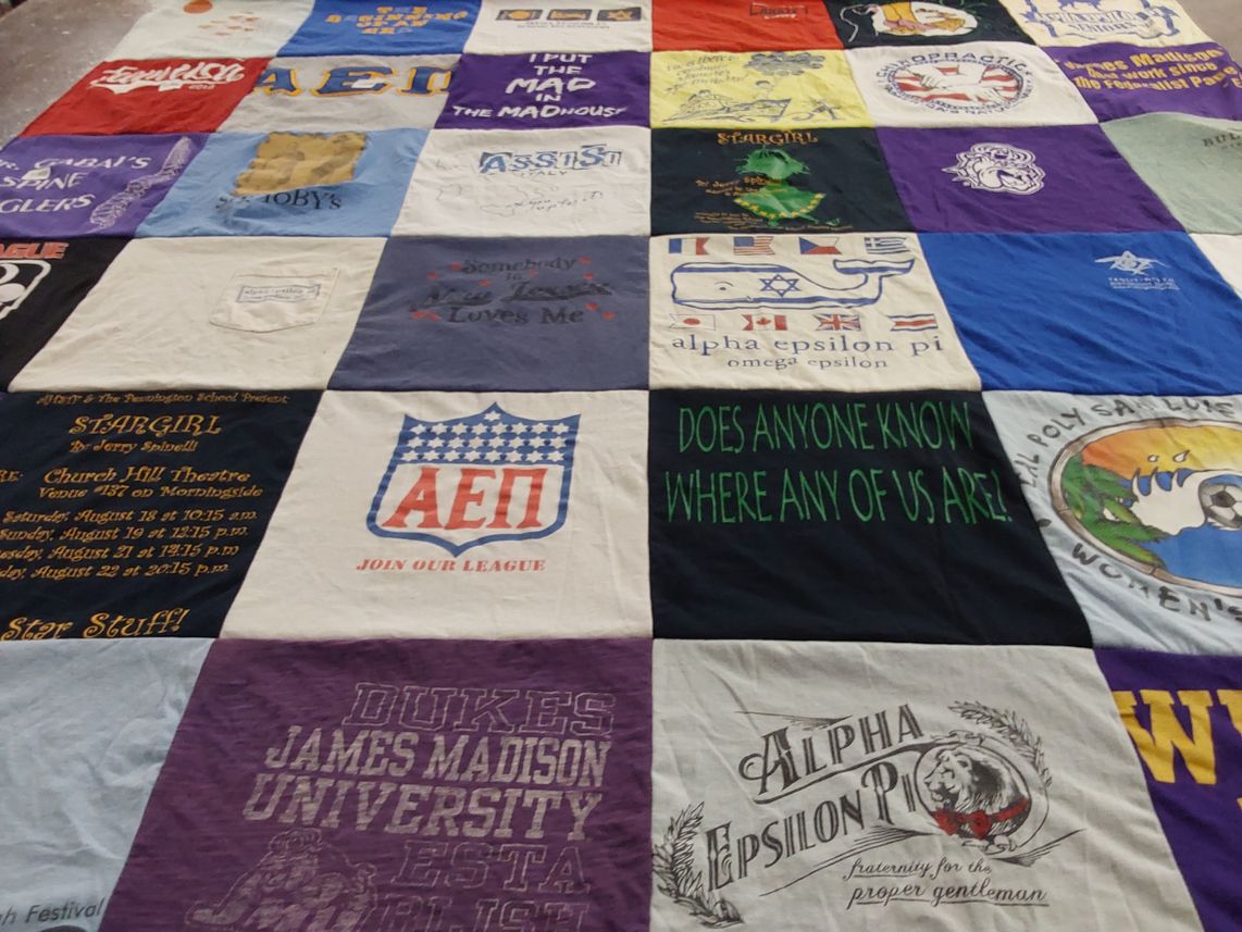 T-shirt quilt from james madison university by danielle from MA