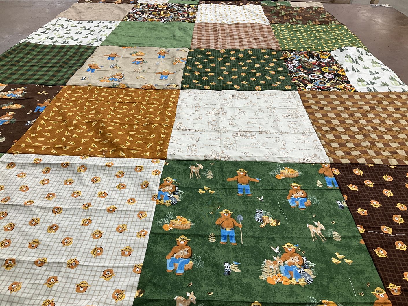 T-shirt quilt with nature, wildlife themes by Michelle from CA