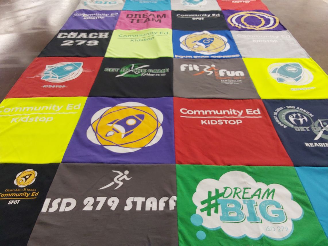 T-shirt quilt from isd 279 by Kristy from MN