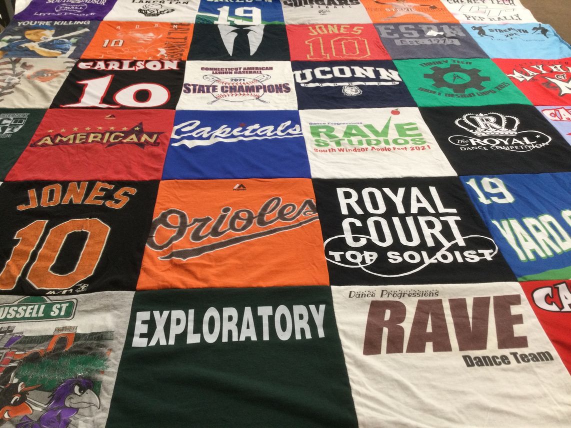 T-shirt quilt featuring baltimore orioles by Debra from CT