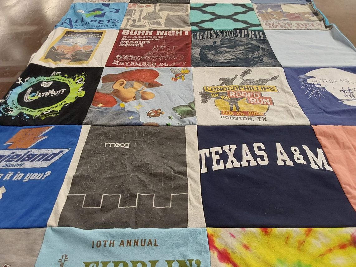 T-shirt quilt from texas a&m university by Stephanie from NC