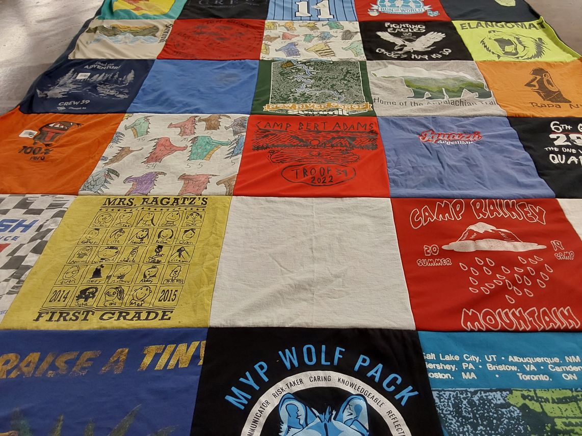 T-shirt quilt from mrs ragatz's first grade by Melinda from GA