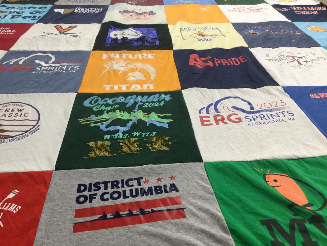 T-shirt quilt from schuylkill high school, alexandria high school by Kristen from VA