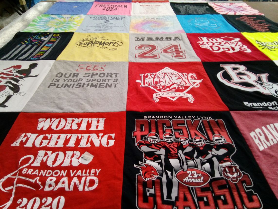 T-shirt quilt featuring brandon valley lynx by Brittany from SD