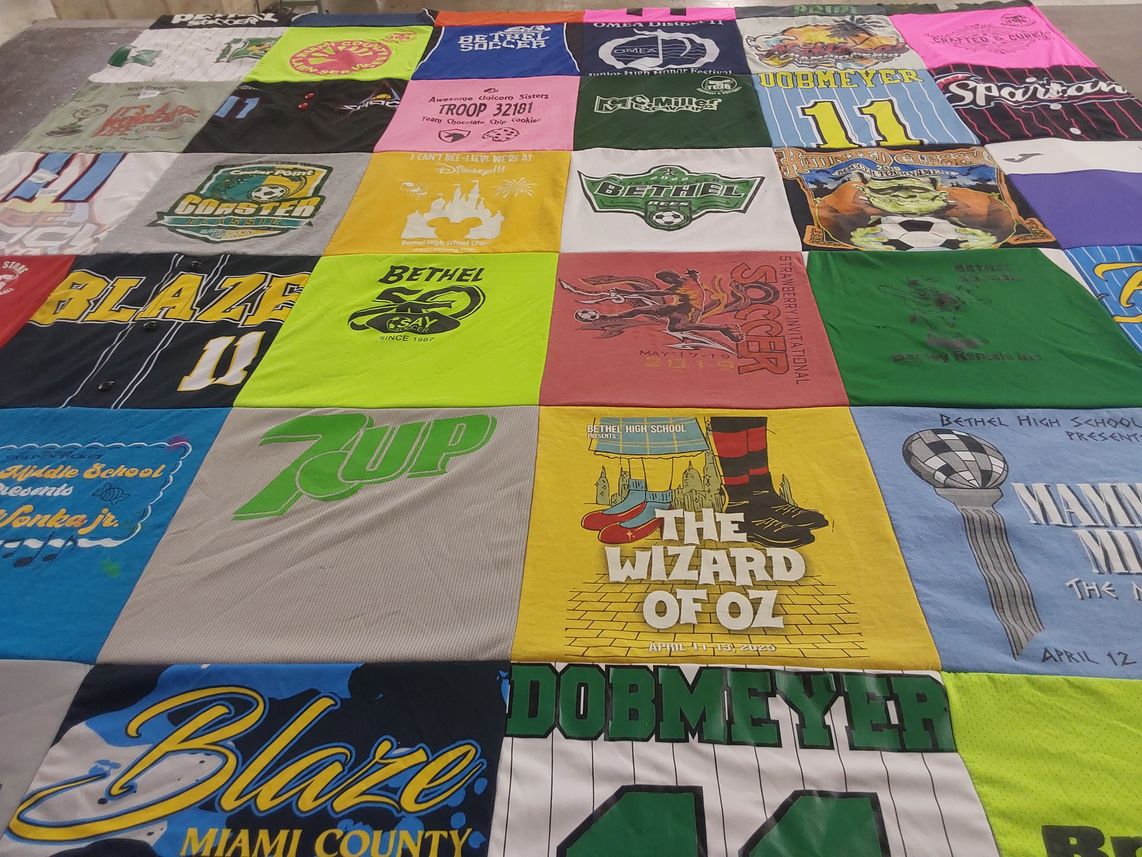T-shirt quilt featuring bethel soccer team by Rebecca from OH
