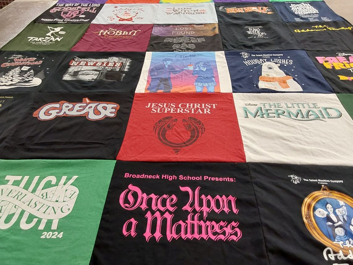 T-shirt quilt from broadneck high school by Amanda from MD