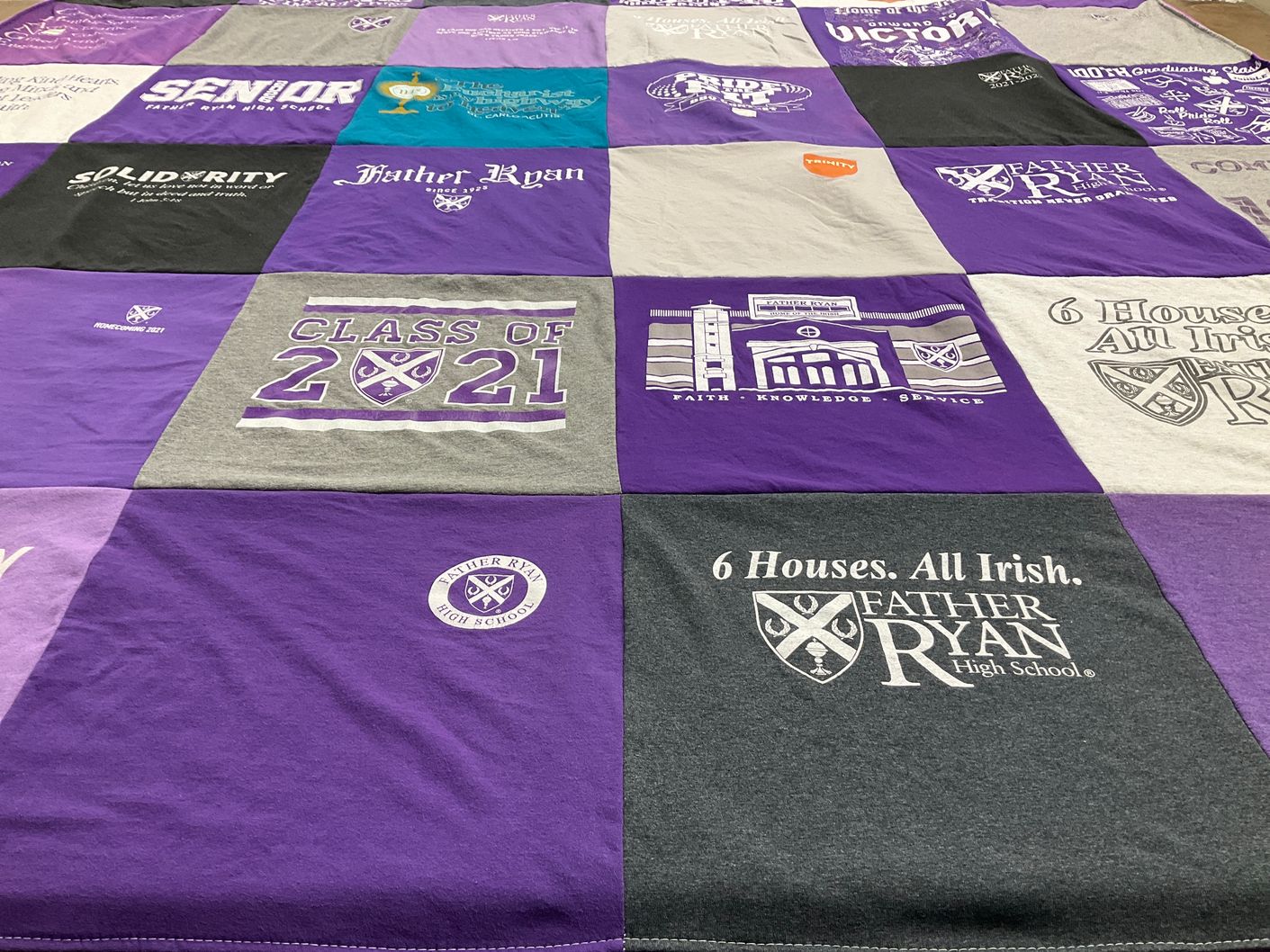 T-shirt quilt from father ryan high school by John from TN