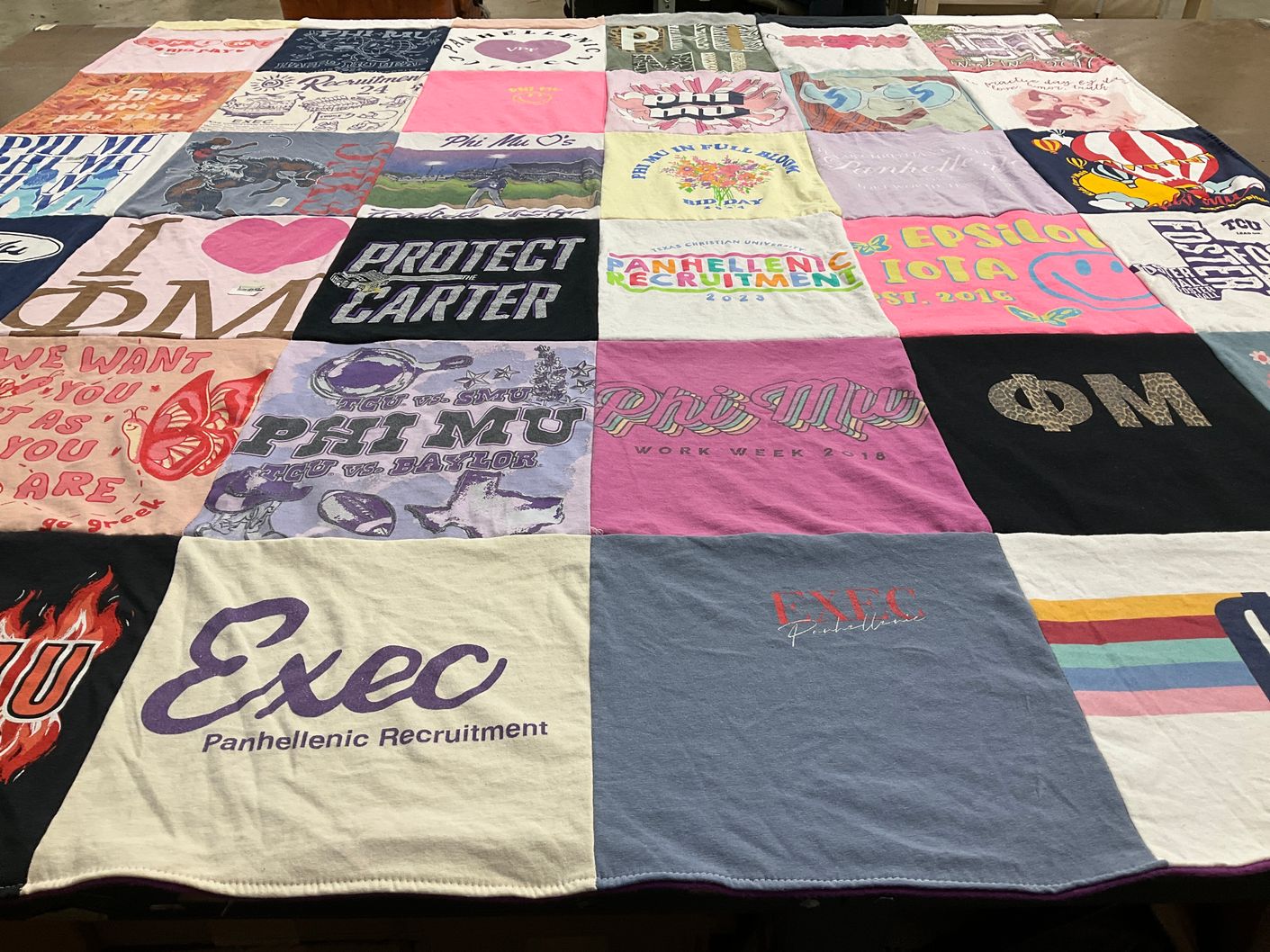 T-shirt quilt from creighton university by Jennifer from MA