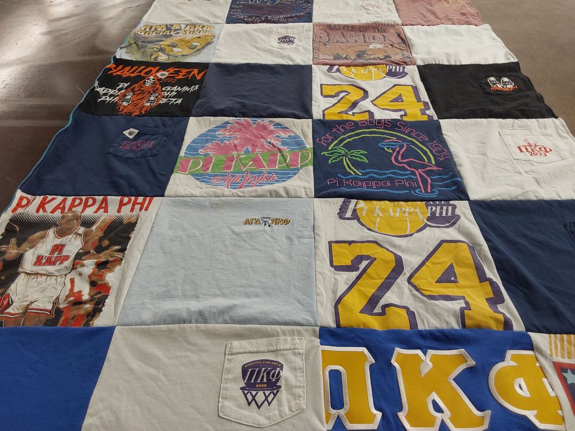 T-shirt quilt by Cara from CA