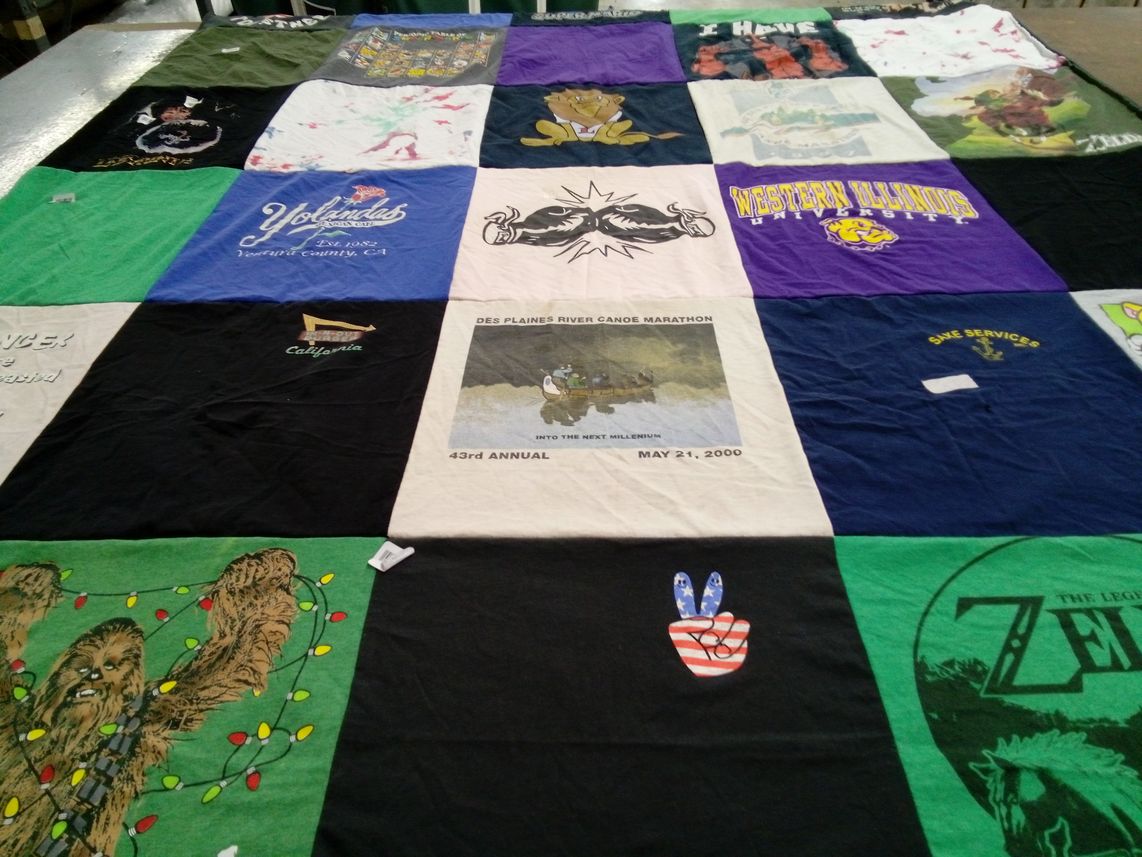 T-shirt quilt from western illinois university by Jennifer from WI