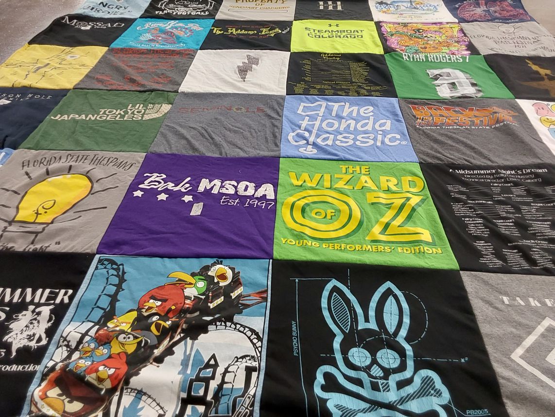 T-shirt quilt from florida state university by Sonya from FL