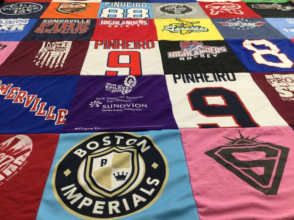 T-shirt quilt featuring boston imperials hockey by Richard from MA
