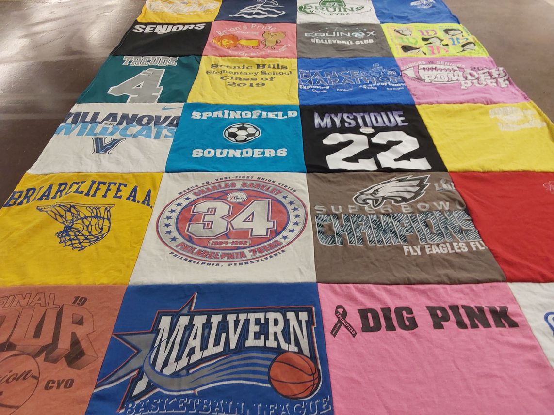 T-shirt quilt featuring briarcliffe a.a. by Pat from PA