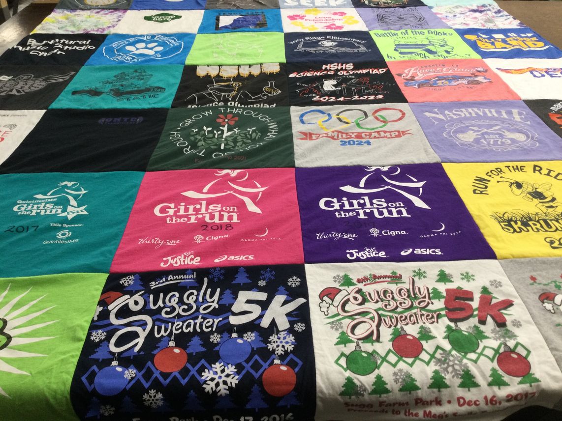 T-shirt quilt from hhs high school by Jennifer from NC