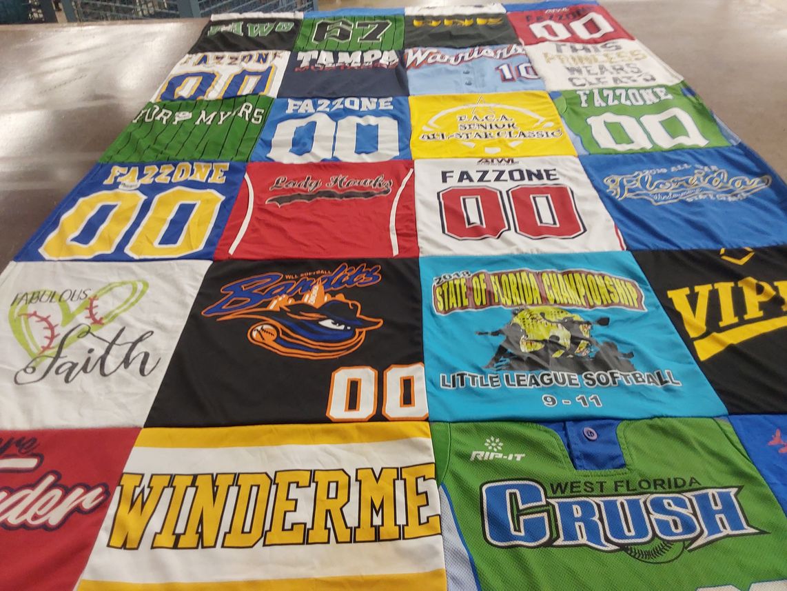T-shirt quilt featuring windermere, fazzone by Amanda from FL
