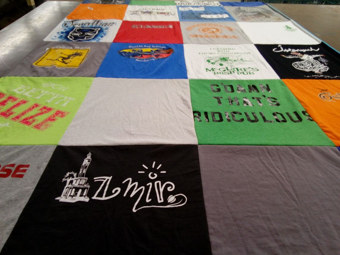 T-shirt quilt from emory university by Jonathan from NY