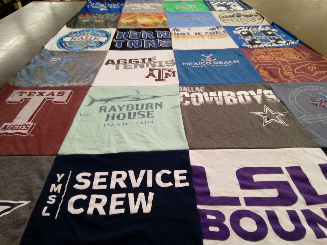 T-shirt quilt featuring dallas cowboys by Amy from TX