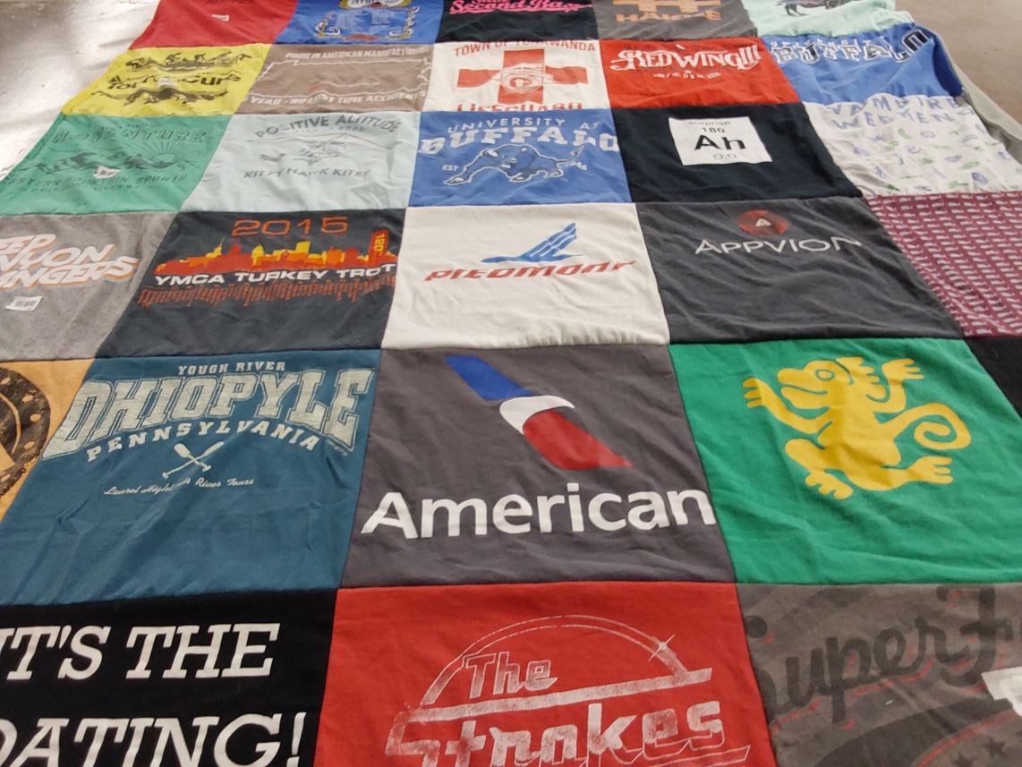 T-shirt quilt from university at buffalo by Timothy from NC