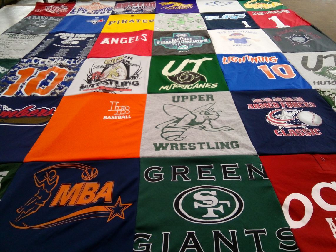 T-shirt quilt featuring mba by Michelle from FL