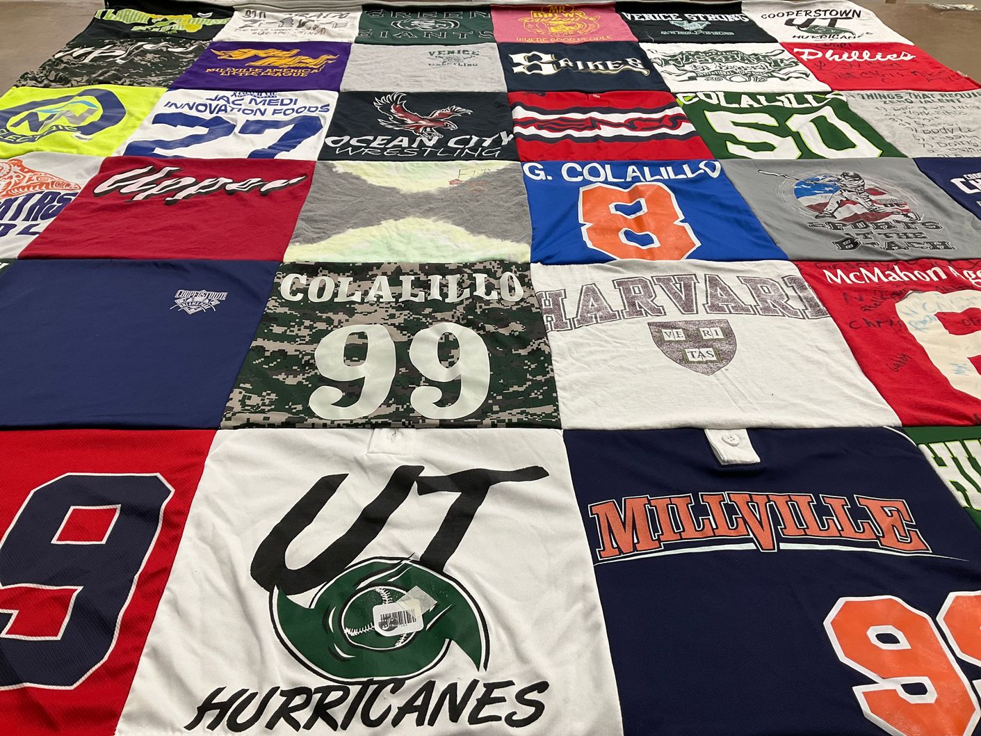 T-shirt quilt featuring hurricanes, millville by Michelle from FL