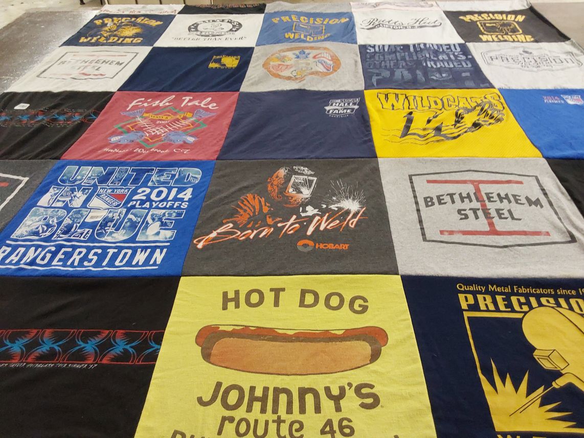 T-shirt quilt featuring wildcats by Paula from NJ