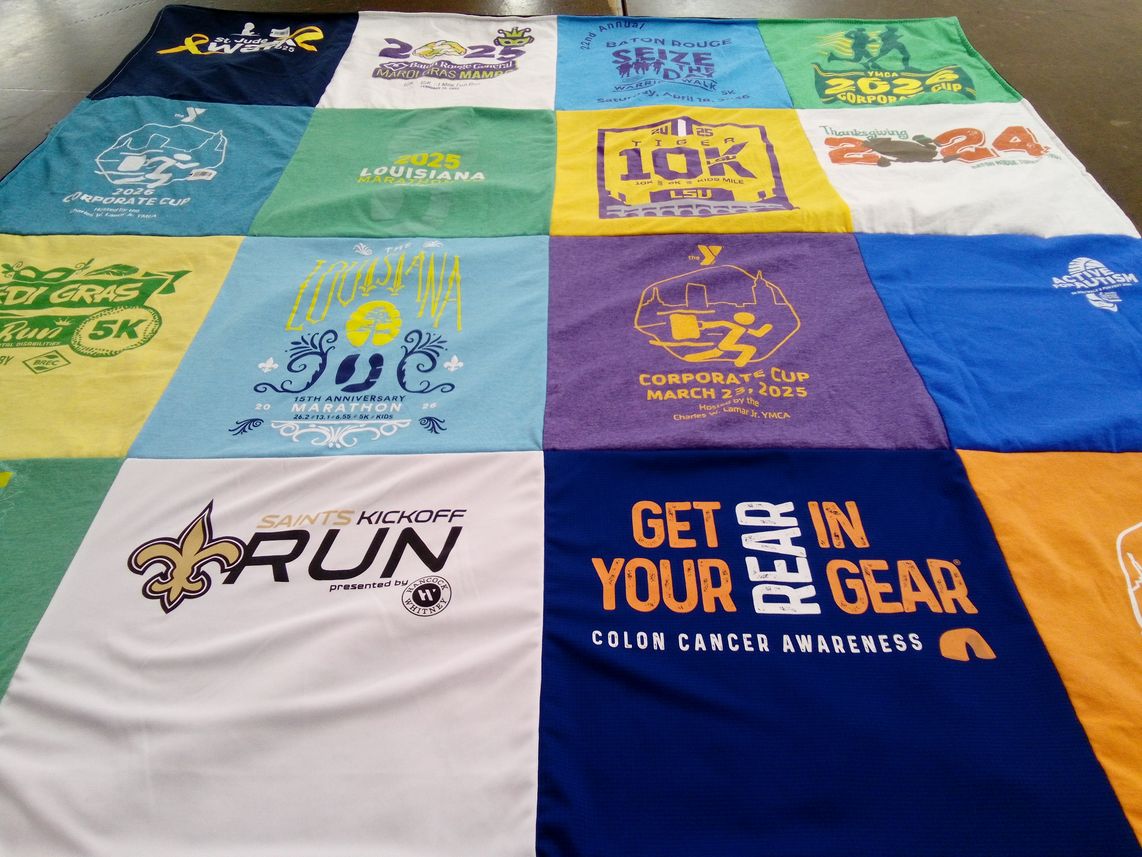 T-shirt quilt from louisiana state university by Hayley from LA