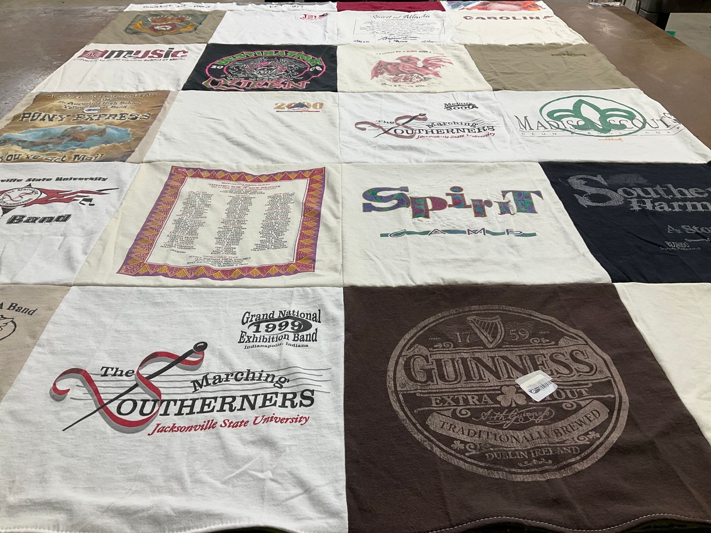 T-shirt quilt from jacksonville state university by Marilyn from FL