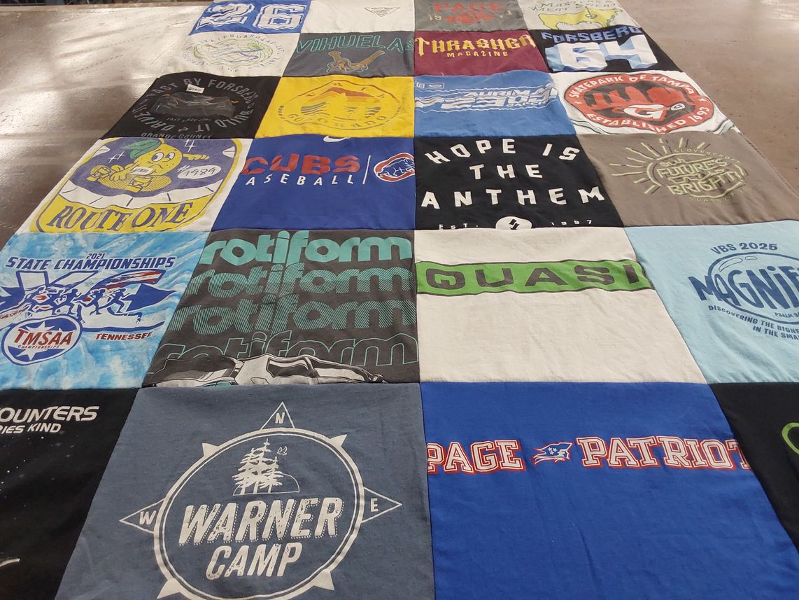 T-shirt quilt featuring cubs baseball by Suzanne from TN