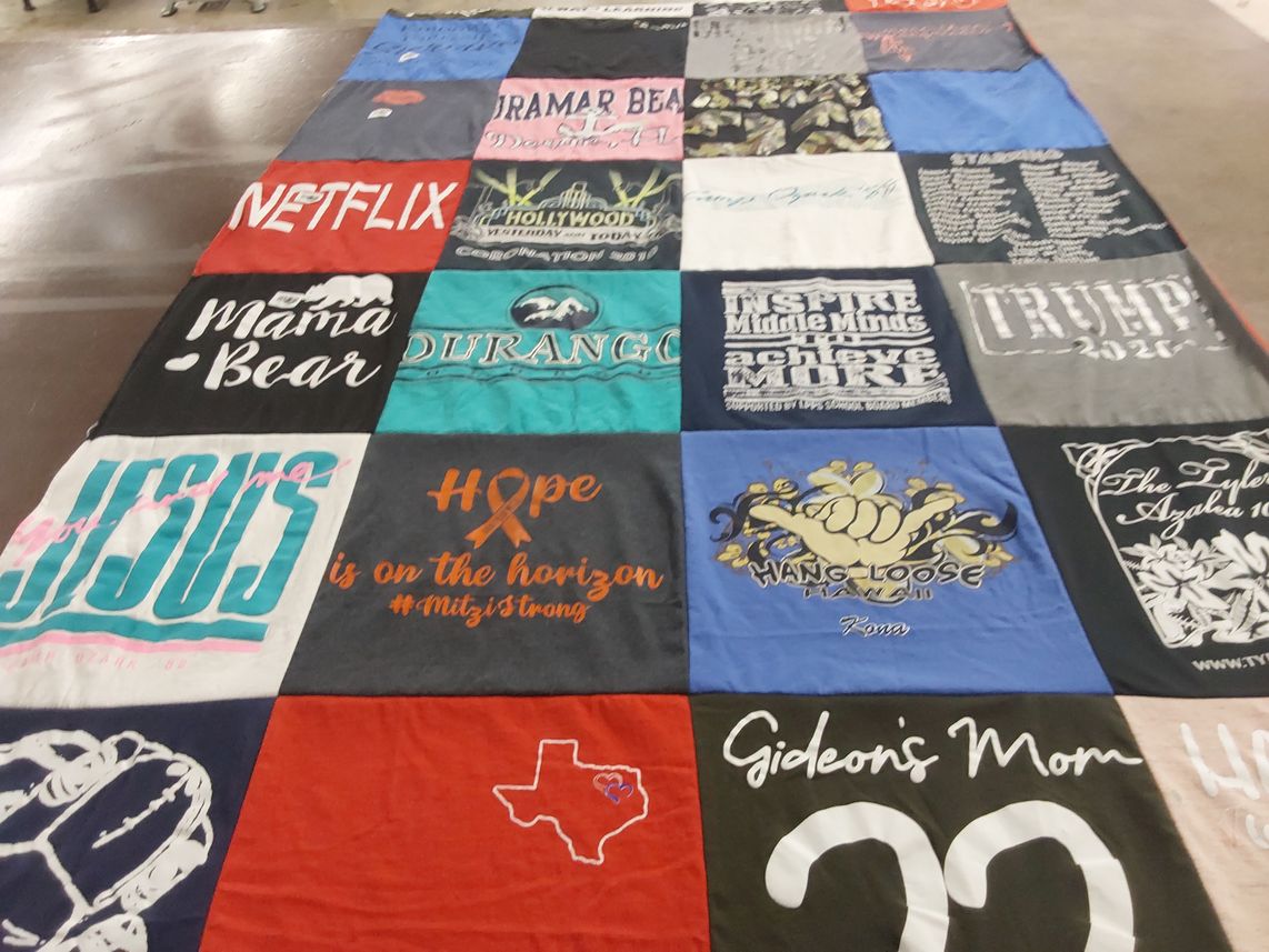 T-shirt quilt by April from TX