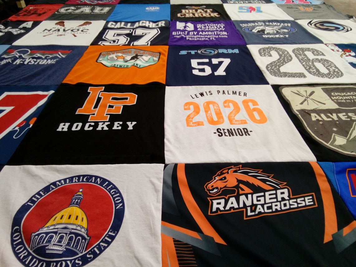 T-shirt quilt featuring ranger lacrosse by Sean from CO