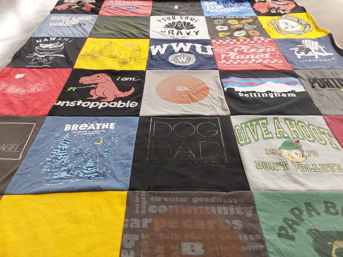 T-shirt quilt from western washington university by Bruce from WA