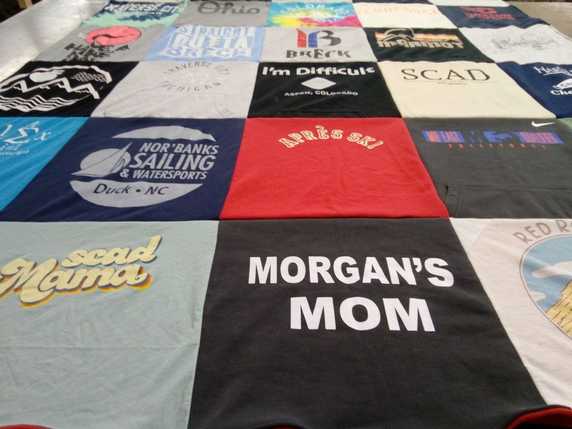 T-shirt quilt from savannah college of art and design by Tyanne from OH