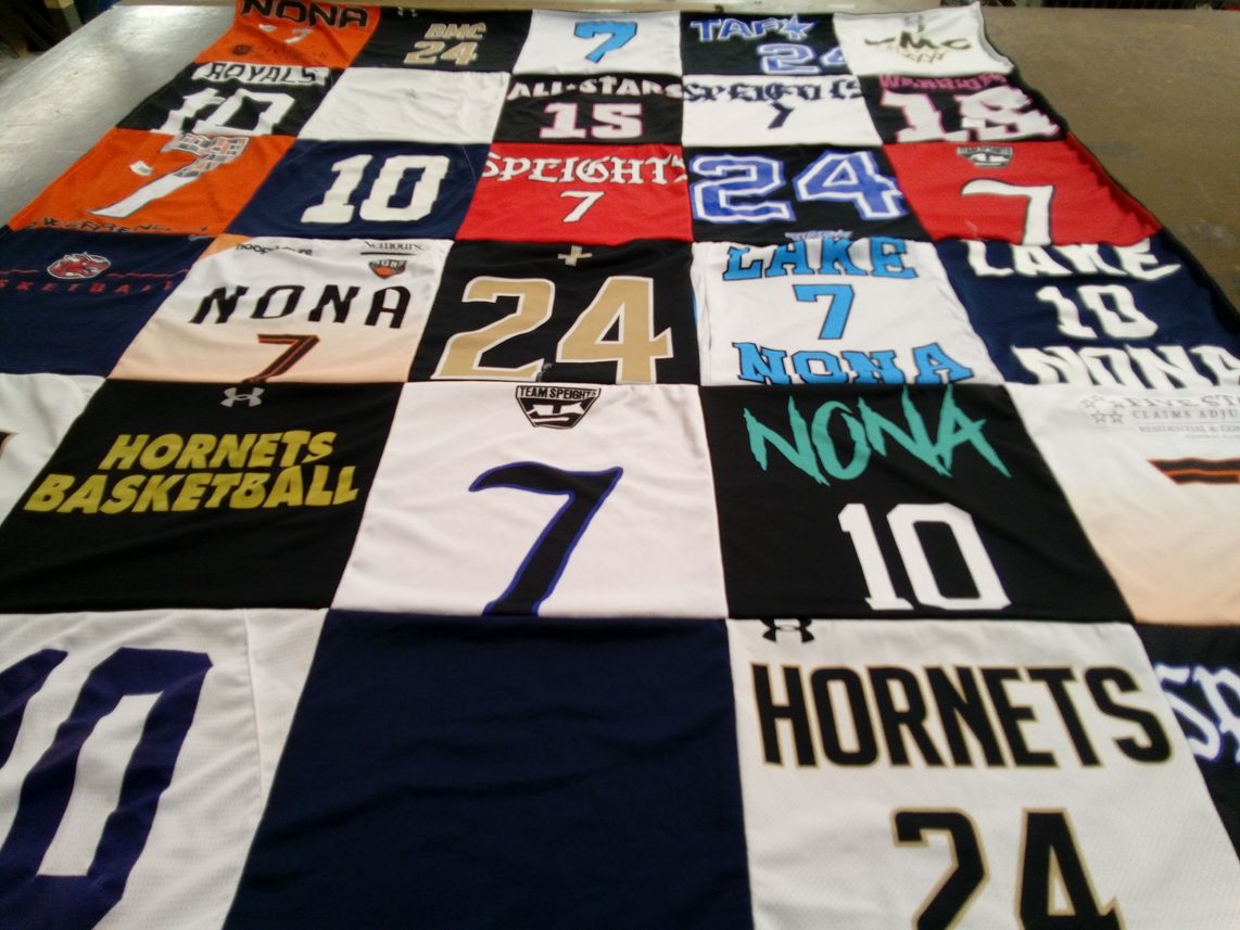 T-shirt quilt featuring lake nona high school hornets by Dawn from FL
