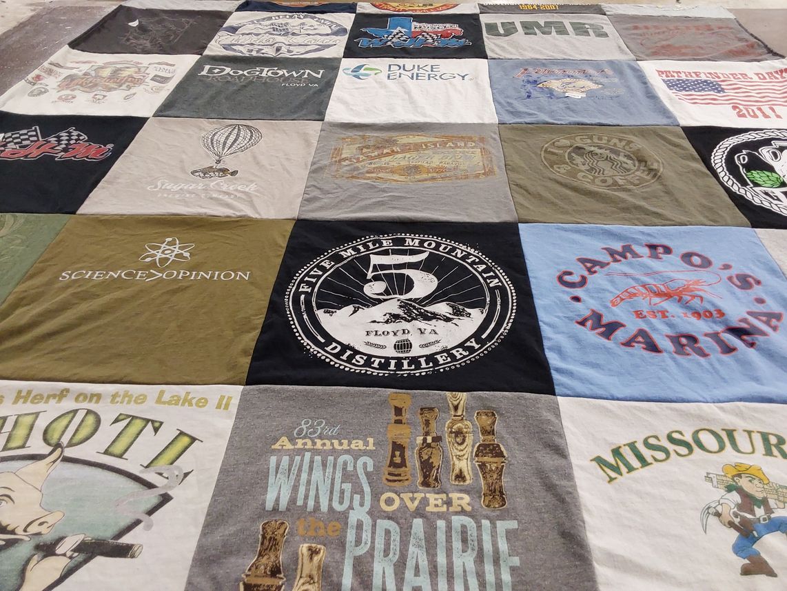T-shirt quilt from university of missouri by Lisa from TX