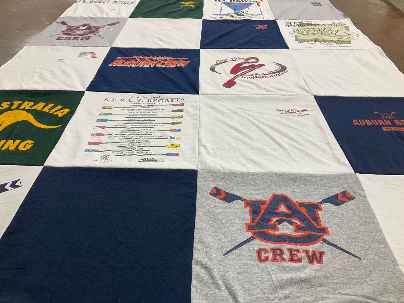 T-shirt quilt from auburn university by Corey from NC