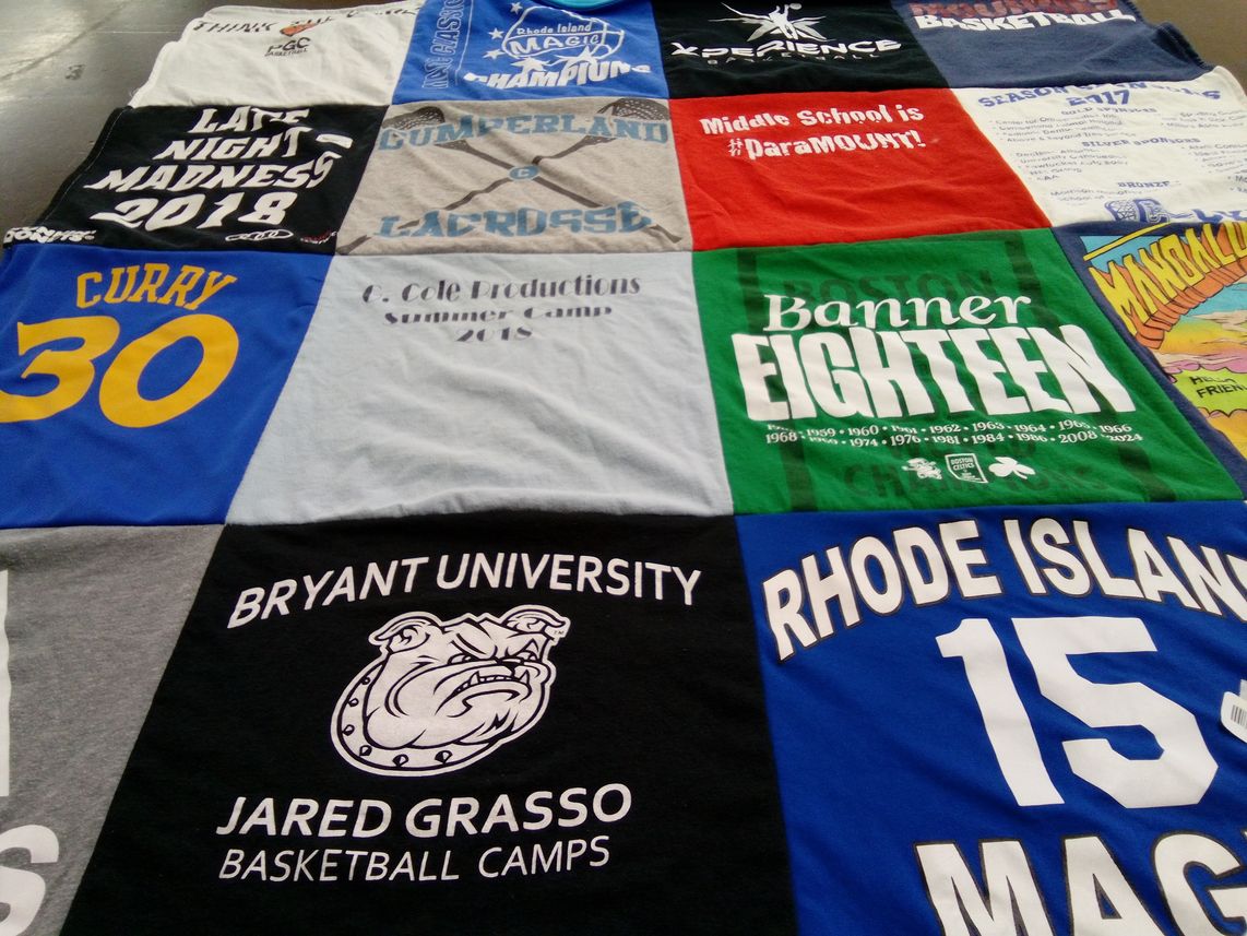 T-shirt quilt featuring rhode island magic by Stefanie from RI