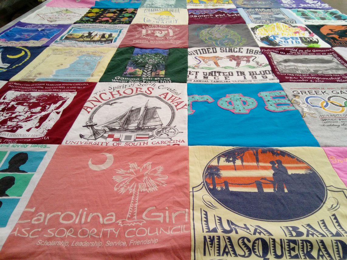 T-shirt quilt from university of south carolina by Katherine from TX
