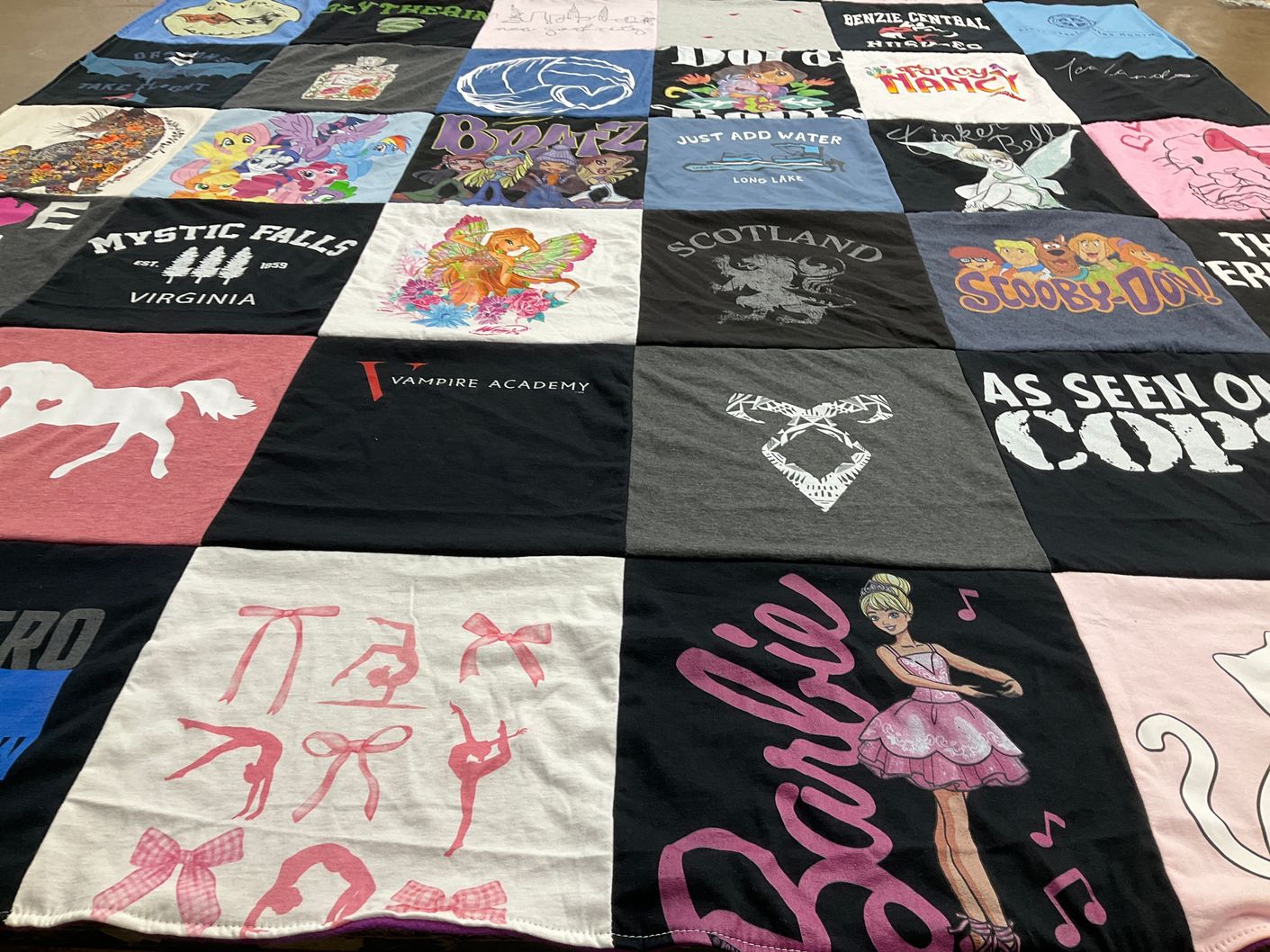 T-shirt quilt from benzie central high school by Bethany from MI