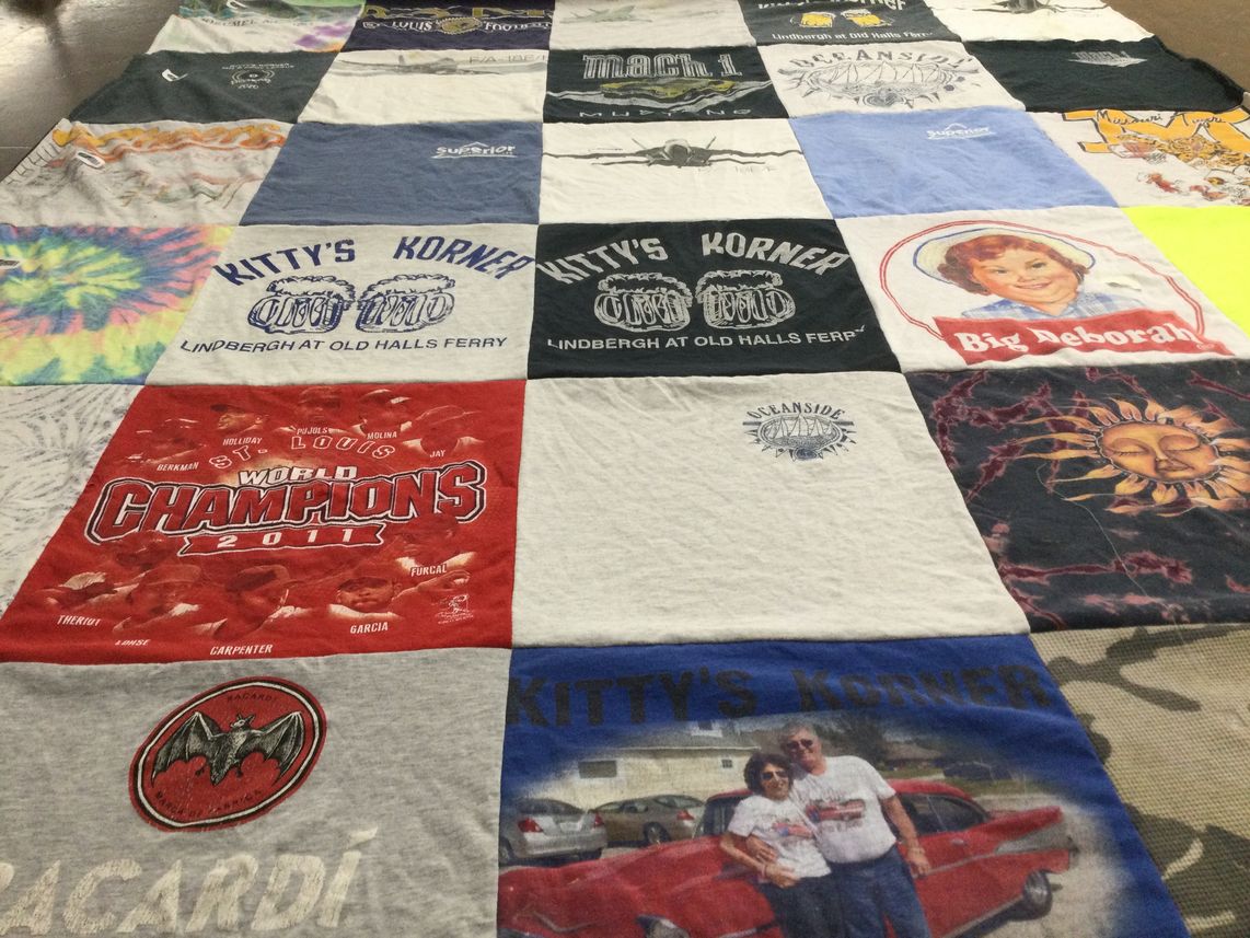 T-shirt quilt by Don from MO