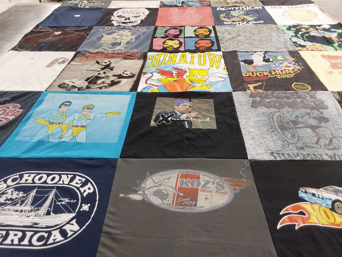 T-shirt quilt featuring none by Renetta from NJ