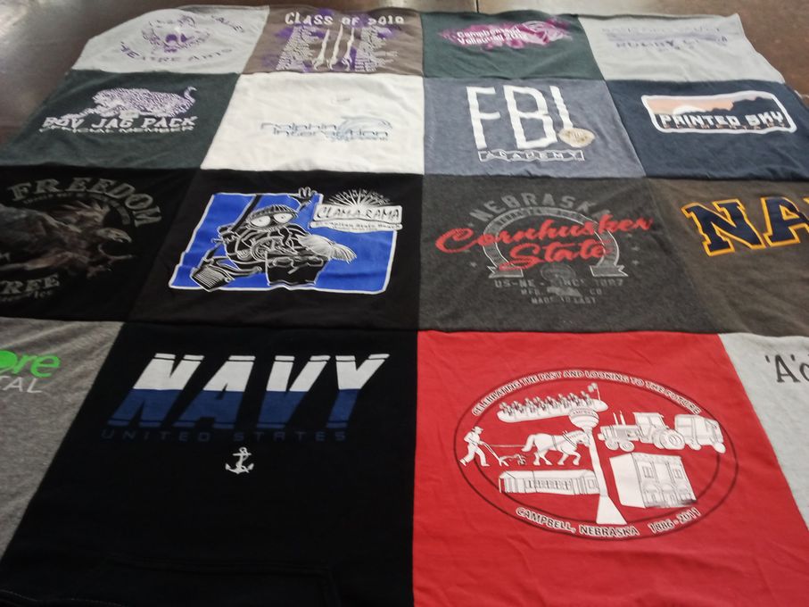T-shirt quilt from concordia university nebraska by Brenda from AZ